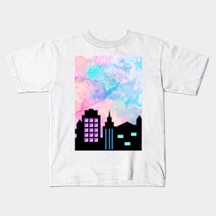 City in a Psychedelic Sky Kids T-Shirt